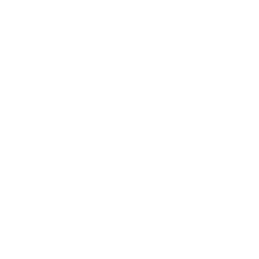 Seamless White Digital HEX Pattern on Transparent Background