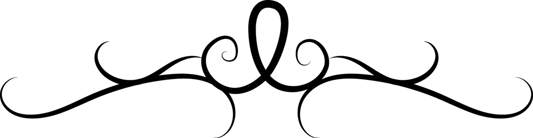 Abstract Black Shape on Transparent Background for Designs