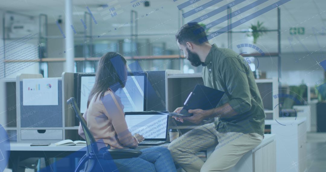 Collaborative Office Work with Financial Data Overlay