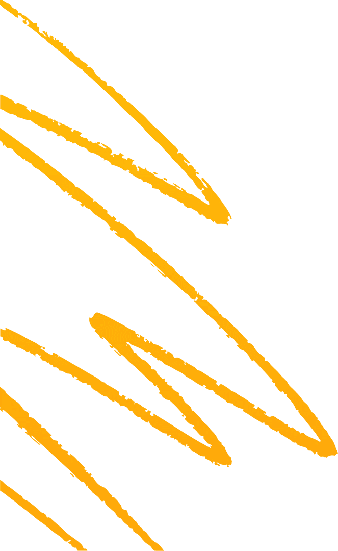Diagonally Sweeping Yellow Brushstrokes on Transparent Background