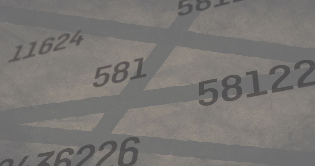 Abstract Financial Forecast with Overlapping Numerals