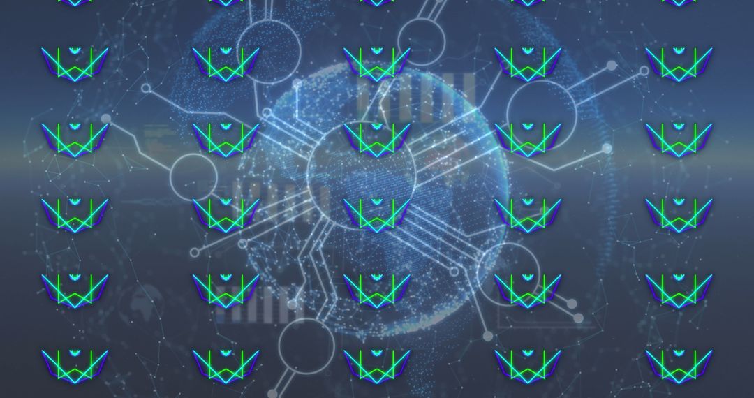 Global Data Processing with Networked Neon Graphics