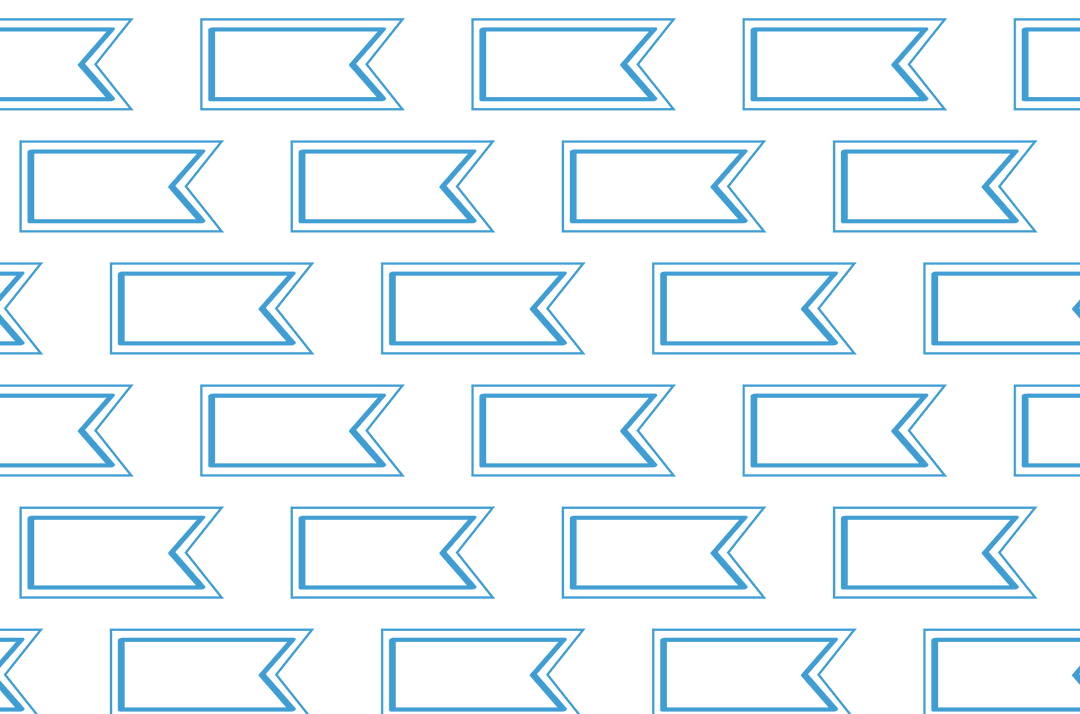 Blue Ribbon Pattern on Transparent Background