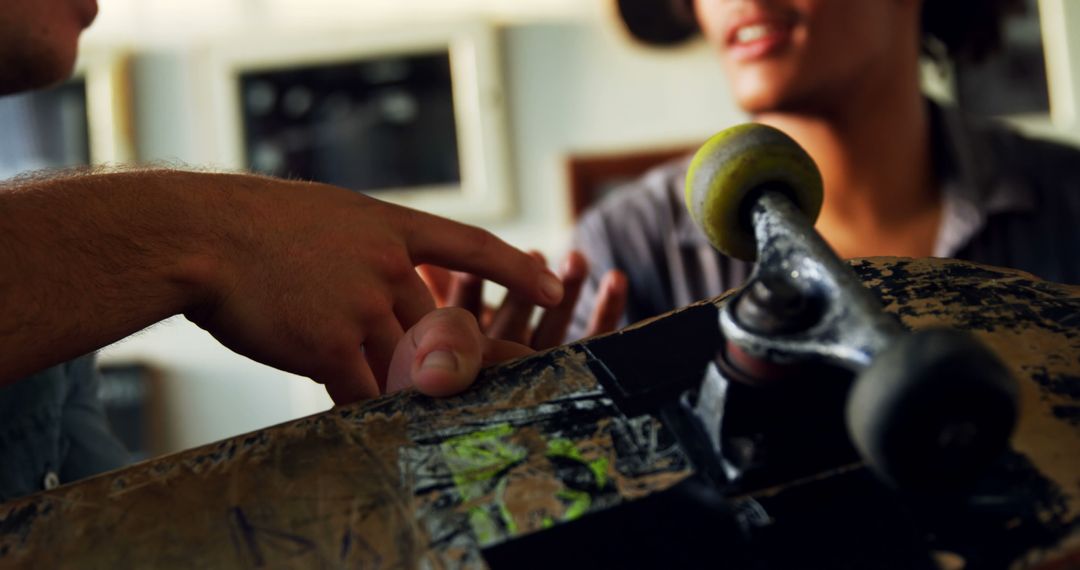 Hands-on Skateboard Maintenance Discussion Indoors