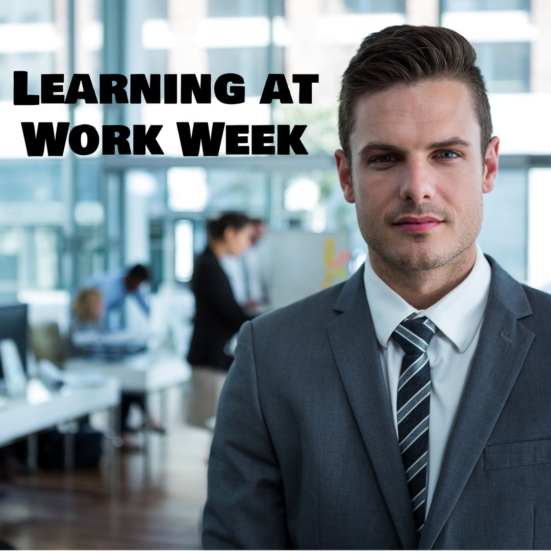 Professional Businessman in Office Promoting Learning at Work