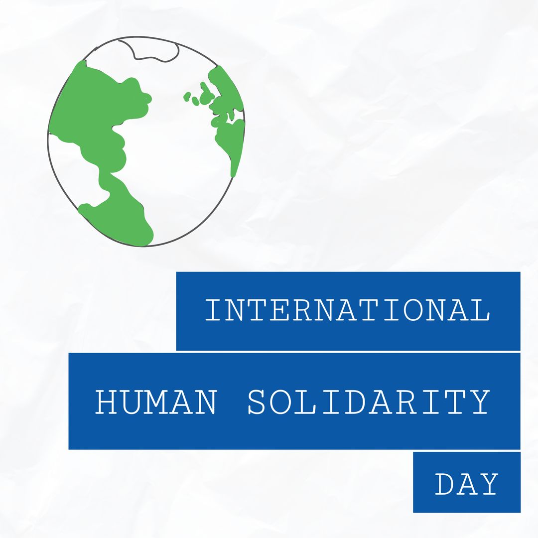 International Human Solidarity Day Concept with Globe