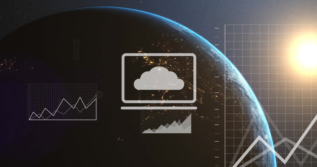 Digital Global Finance and Data Processing Conceptual