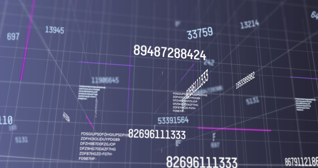 Dynamic Numeric Data Streaming on Digital Grid Network - Free Images, Stock Photos and Pictures on Pikwizard.com