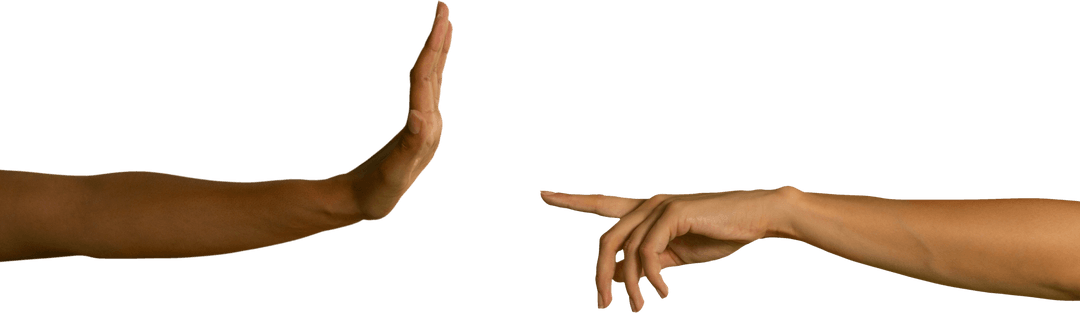 Transparent Interaction of Hands in Communication