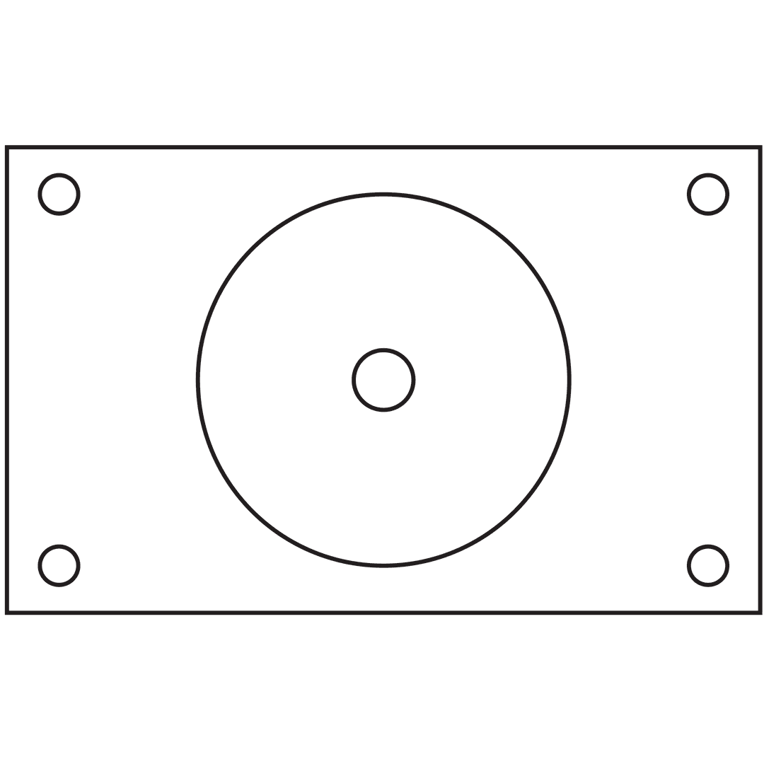 Abstract Black Shapes on Transparent Background