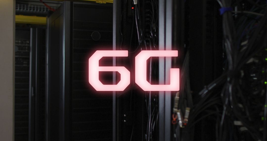 Innovative 6G Technology in Modern Server Room Setup