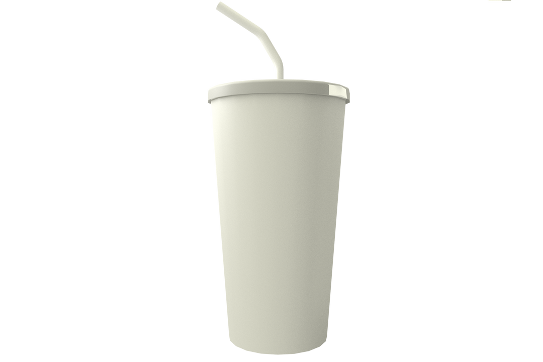 Transparent Disposable Cup with Straw on White Background - Download Free Stock Images Pikwizard.com