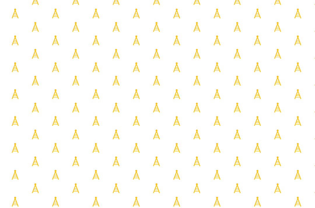 Pattern of Yellow Shapes on Transparent Background