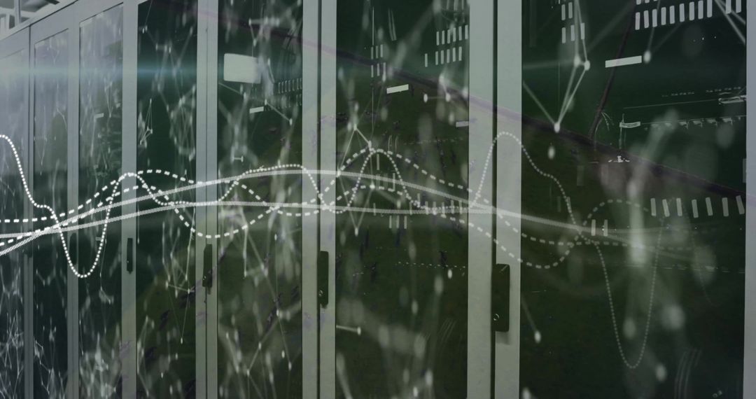 Global Data Processing and Connectivity in Modern Server Room