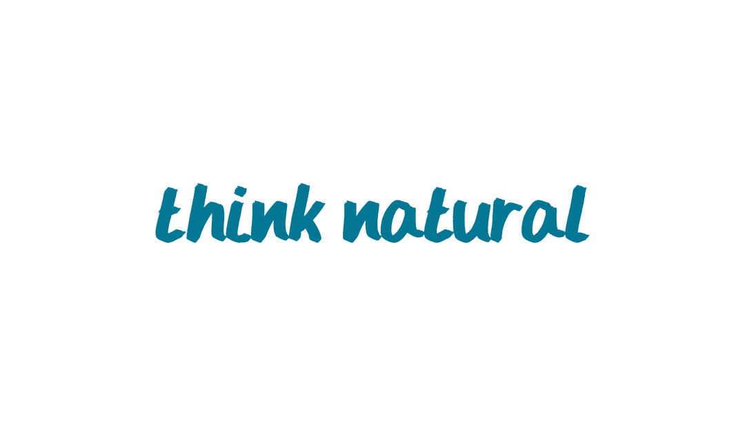 Think Natural Text on Transparent Background