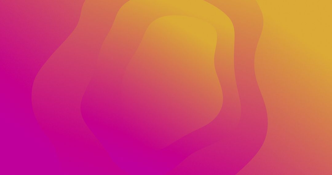 Pink to Orange Gradient Lines with Fluid Waves