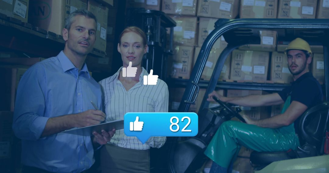 Inventory Management Team Analyzing Storage Warehouse Checklist