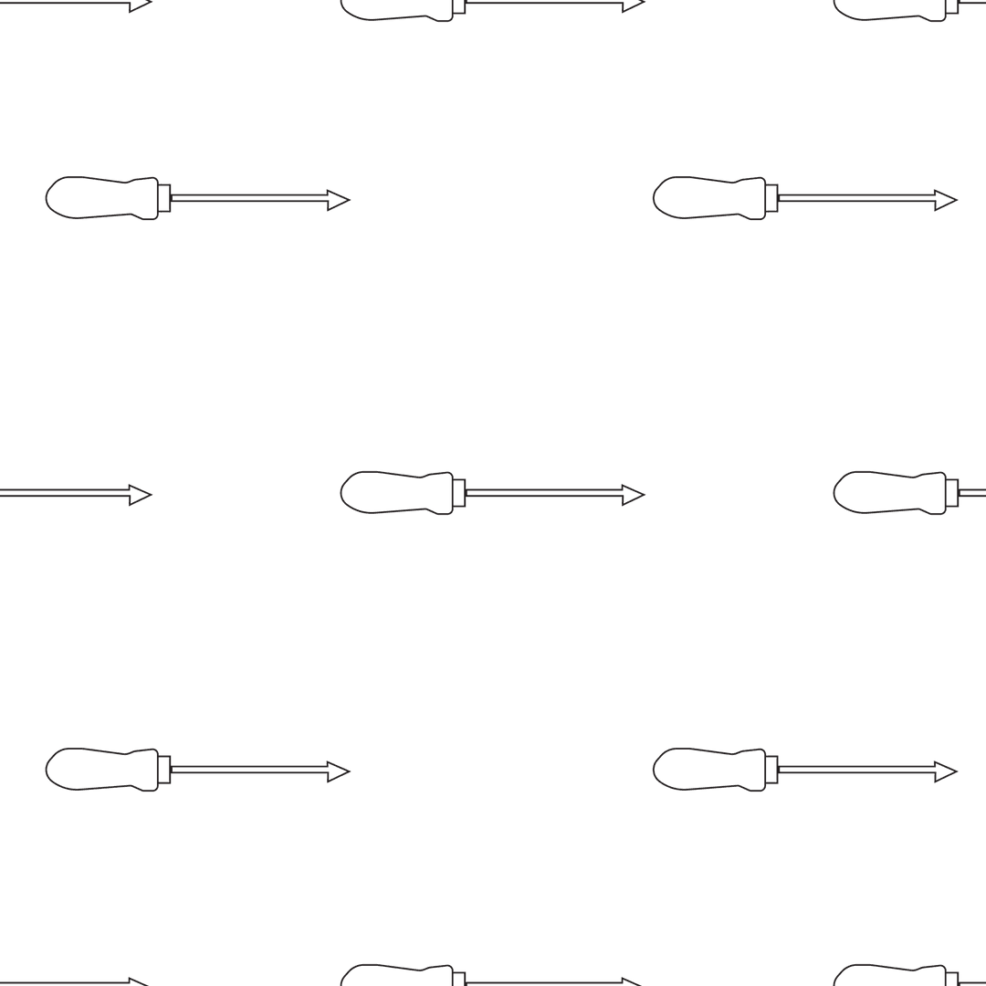 Bradawl Tools Pattern on Transparent Background