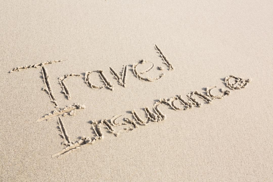 Travel Insurance Written on Sand at Beach - Free Images, Stock Photos and Pictures on Pikwizard.com
