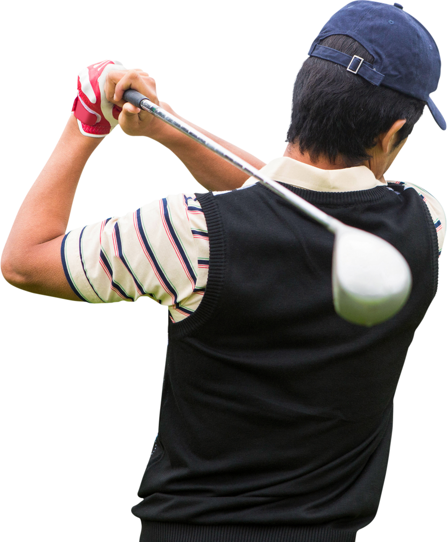 Golfer Swinging Club on Transparent Background Featuring Sports Action - Download Free Stock Images Pikwizard.com