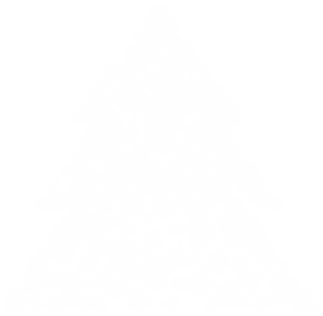 Transparent White Silhouette of Christmas Tree