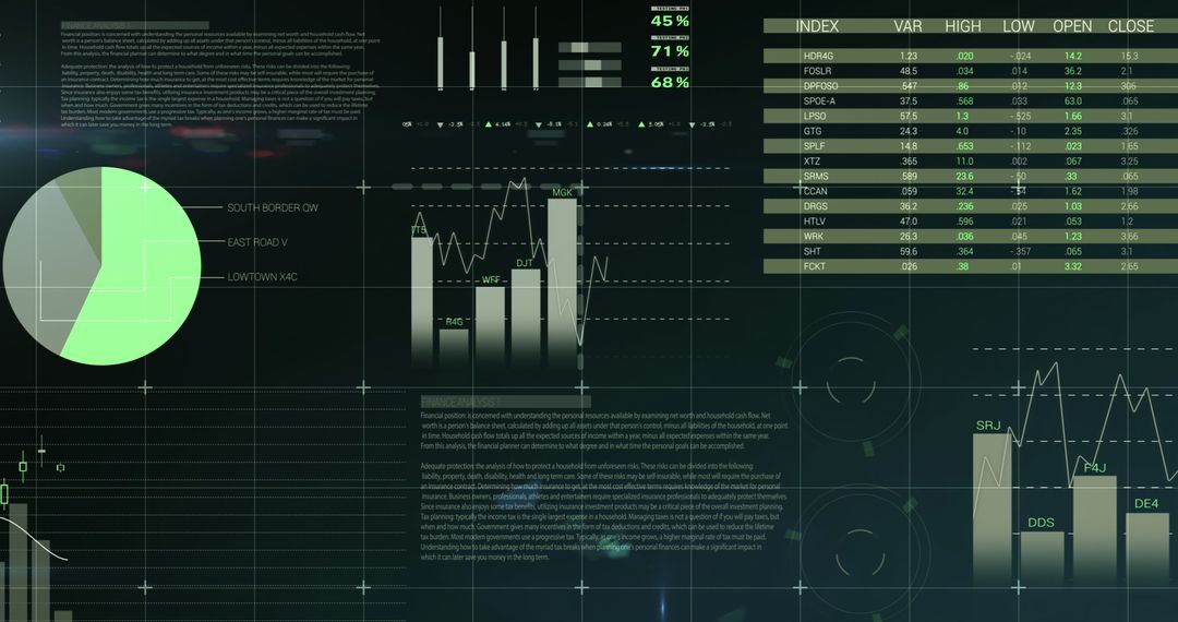 dynamic digital data visualization with graphs and statistics - Free Images, Stock Photos and Pictures on Pikwizard.com
