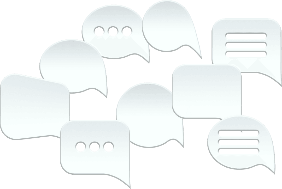 Transparent Speech Bubbles Collection for Communication Design