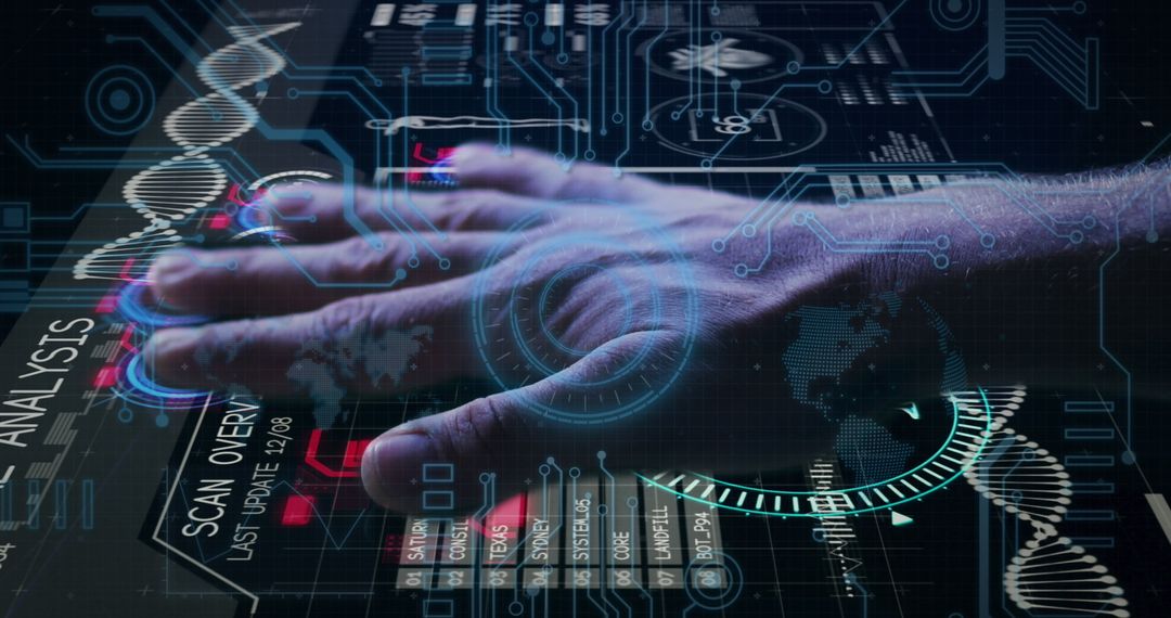 Hand Scanning Technology Interface for Network Security