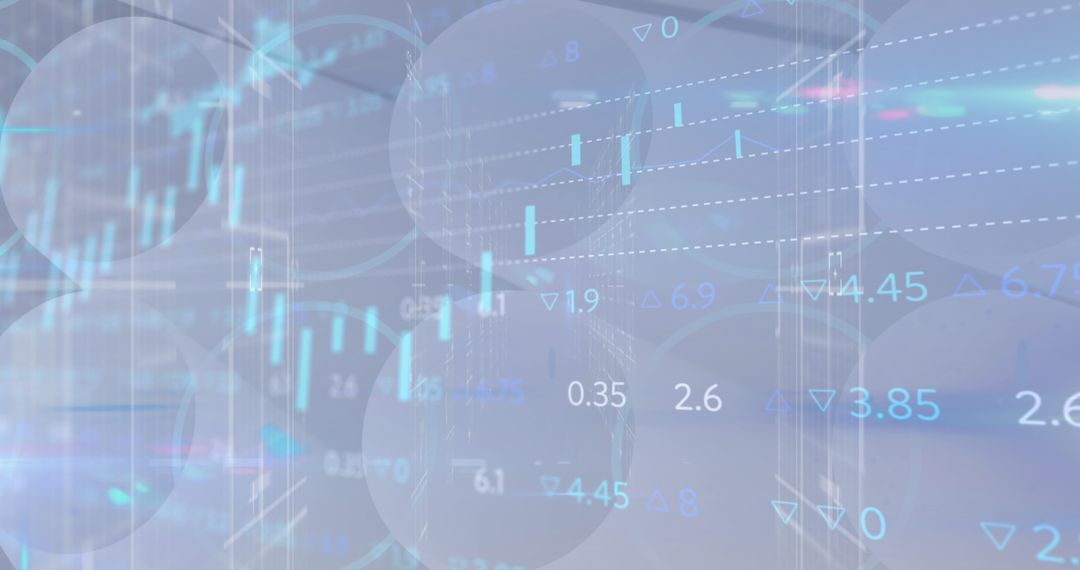 Dynamic Financial Chart Depicting Stock Market Trends and Analytics