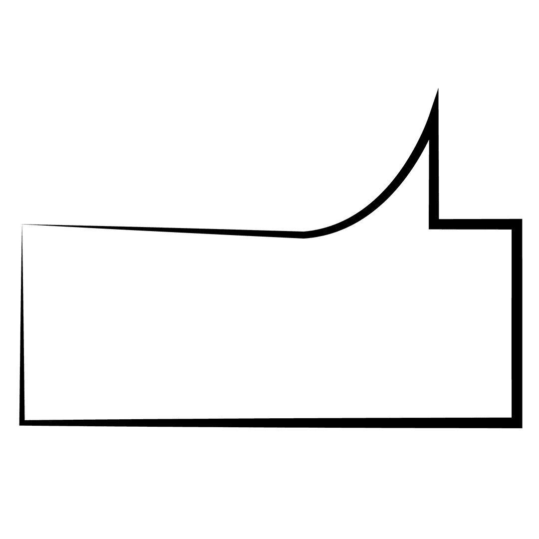 White Speech Bubble on Transparent Background for Messaging Design