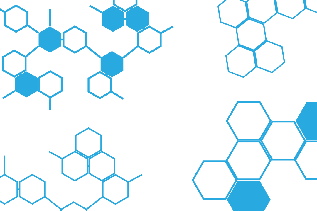 Transparent Molecular Structures Illustration for Scientific Concepts