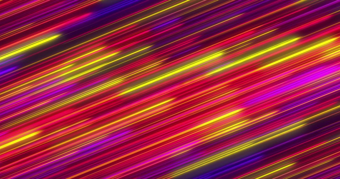 Vibrant Neon Light Trails in Dynamic Diagonal Motion