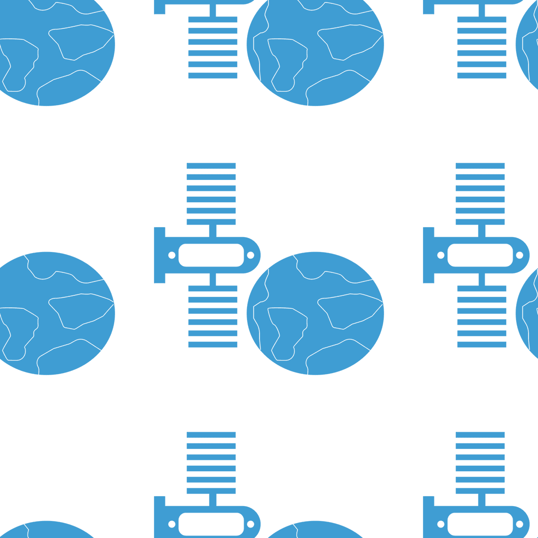 Transparent Pattern Repeating Satellites and Globes in Blue - Download Free Stock Images Pikwizard.com