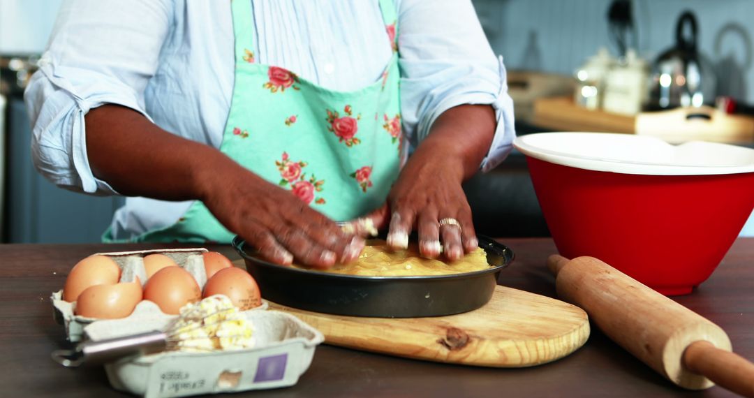 Person Preparing Homemade Pie in Kitchen - Free Images, Stock Photos and Pictures on Pikwizard.com