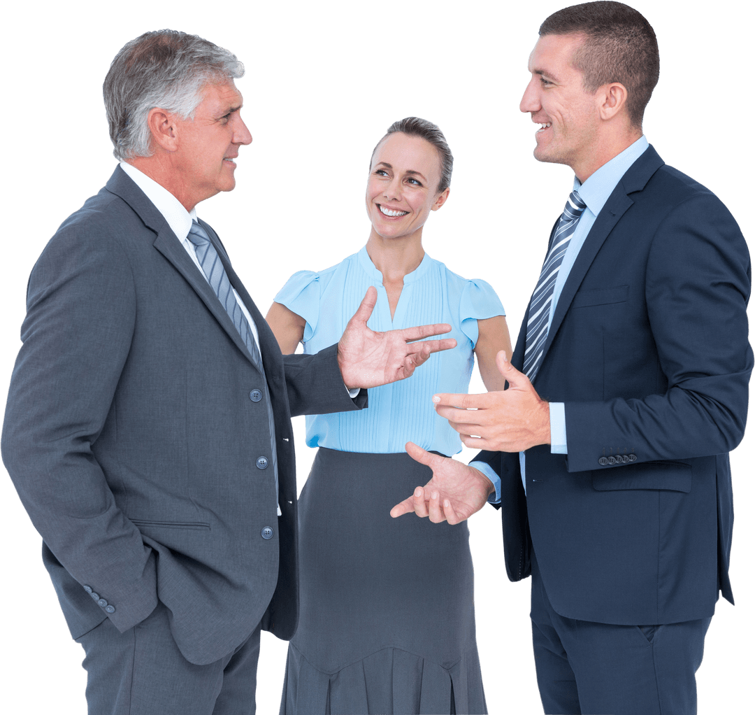 Business Team Engaging with Transparent Interaction