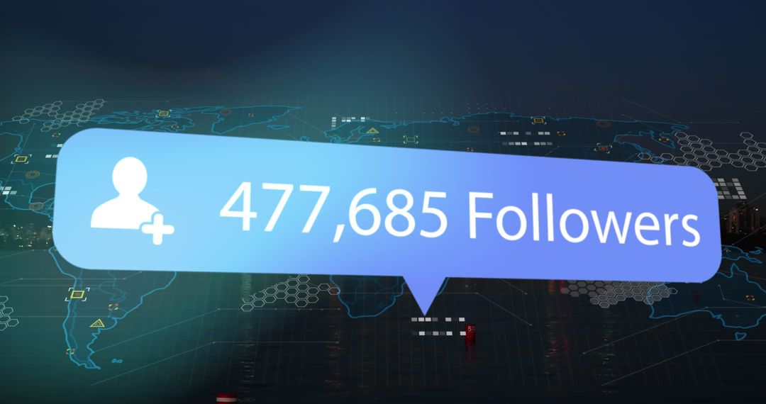 Global Social Media Follower Count Notification