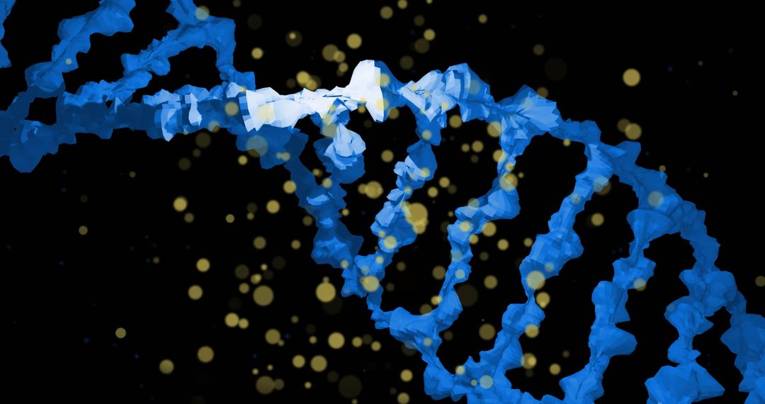 Digital DNA Strand with Dynamic Light Patterns