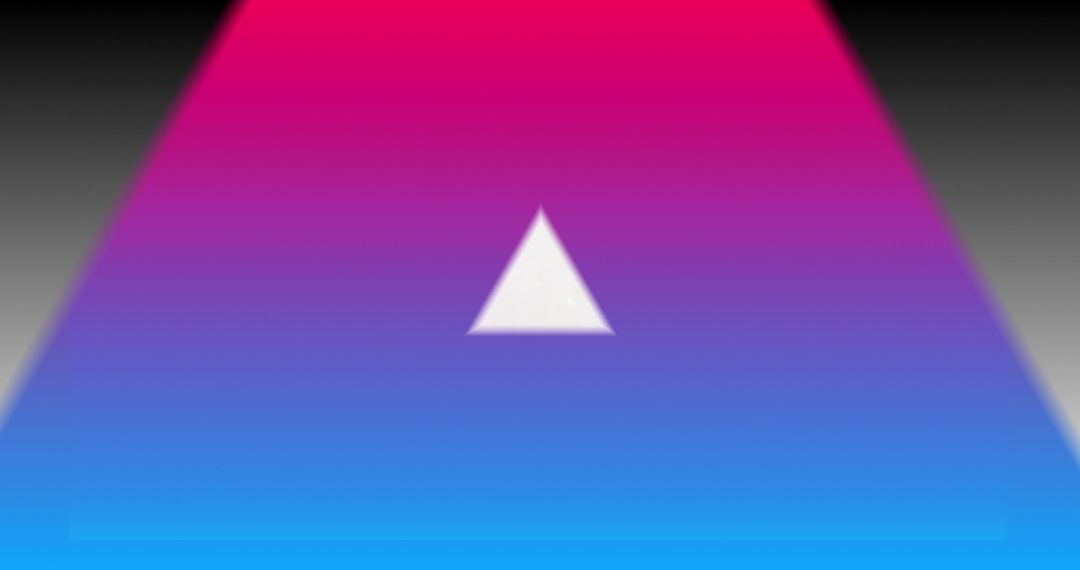 Neon Kaleidoscope Triangles with Vibrant Color Transitions