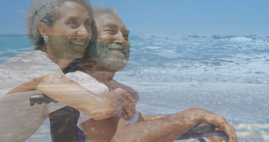 Expressing Freedom and Joy by the Summer Seaside