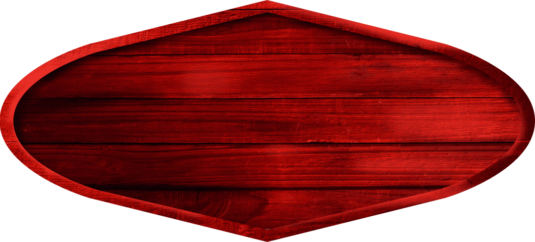 Transparent Red Wooden Frame with Unique Design