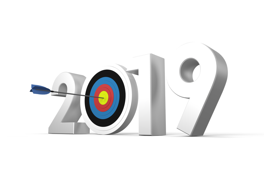 2019 Number with Arrow Target Showcase Transparent Background - Download Free Stock Images Pikwizard.com