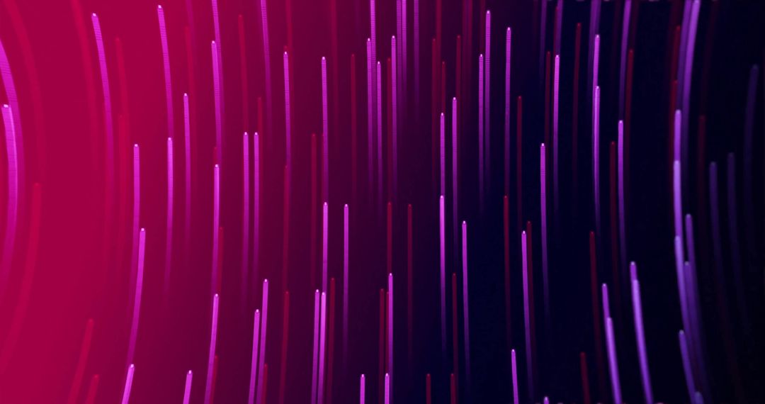 Vibrant Neon Vertical Light Trails on Dark Background