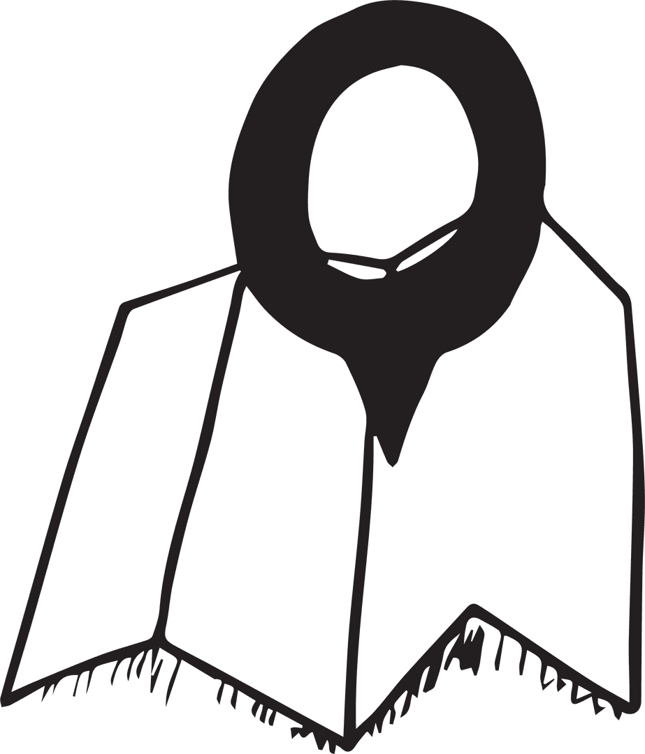 Abstract Doodle Illustration on Transparent Background