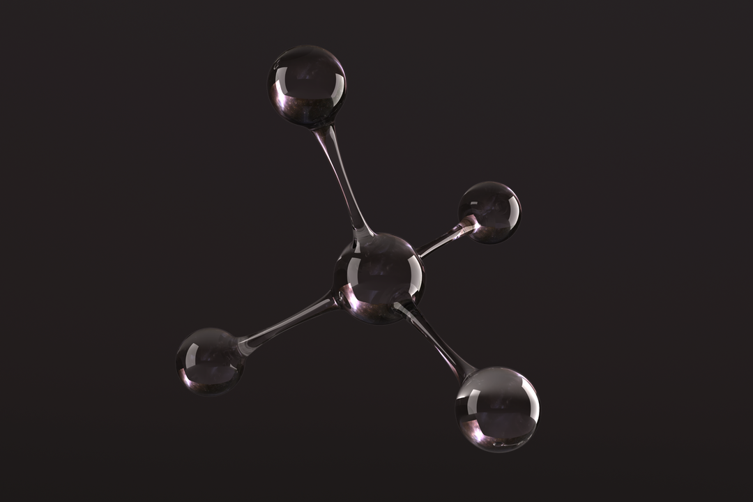 Transparent Molecular Structure Display with Dark Background - Download Free Stock Images Pikwizard.com