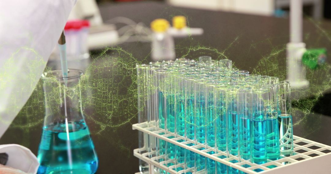 Scientist Observing DNA Visualization in Laboratory Analysis