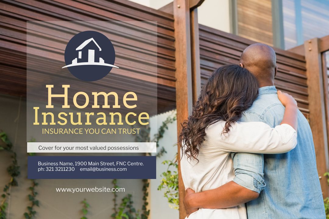 Couple Enjoying Secure Home Symbolizing Insurance Peace of Mind