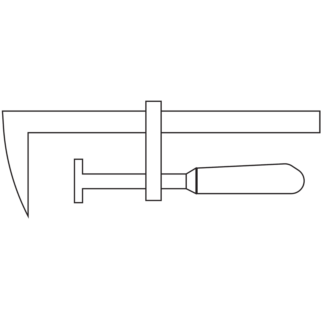 Transparent Verner Caliper Illustration on White