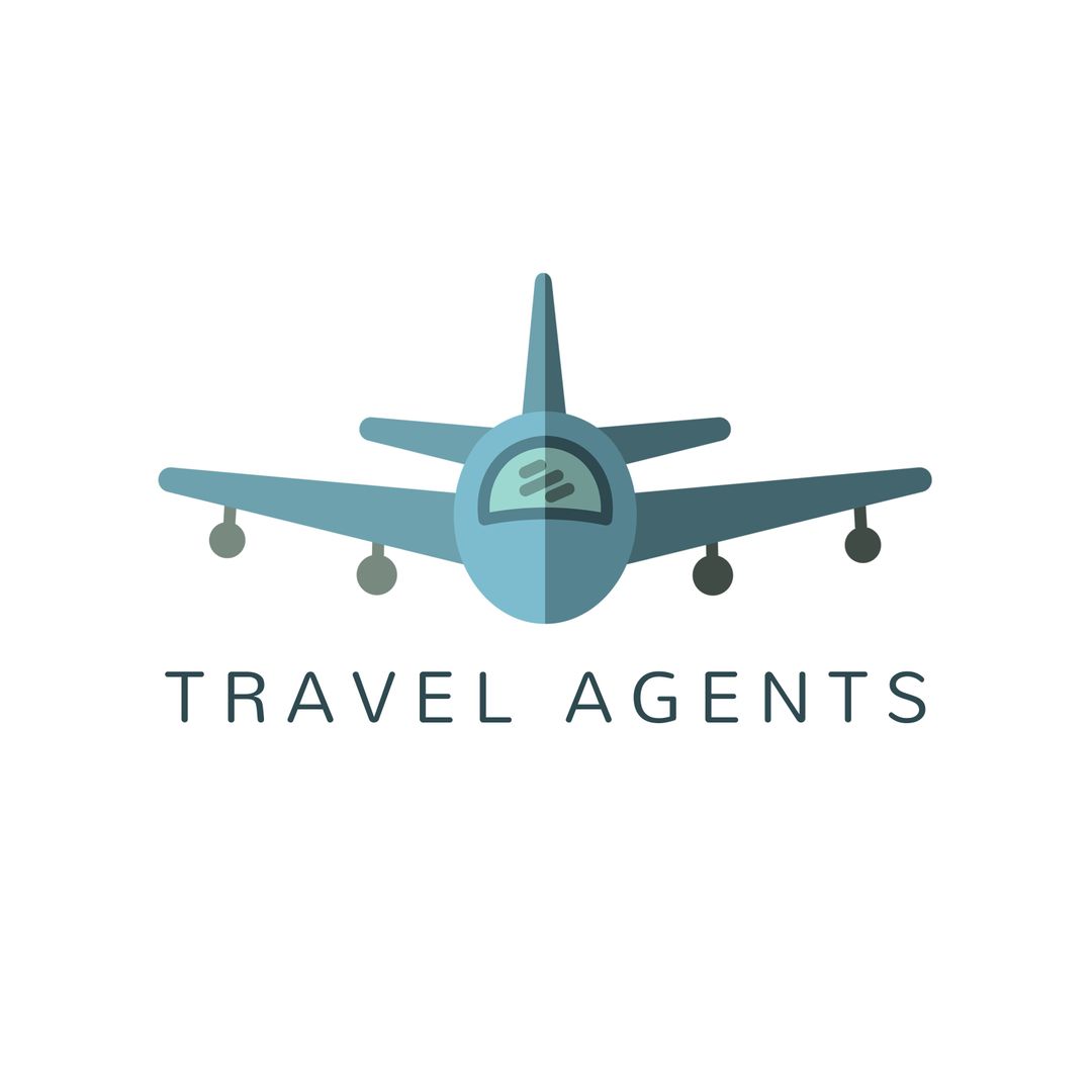 Stylized Airplane Symbol for Travel Business and Branding