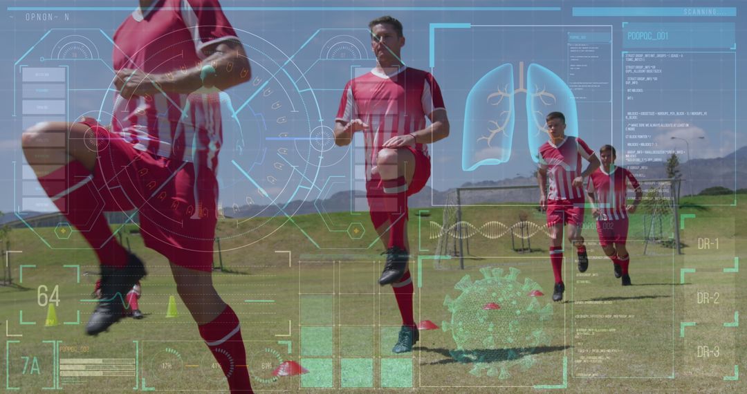 Soccer Training with Digital Biological Data Overlay