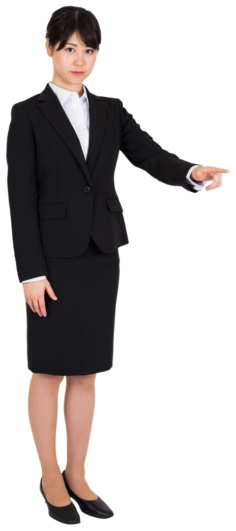 Businesswoman Pointing Forward on Transparent Background - Download Free Stock Images Pikwizard.com